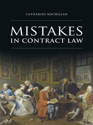 cover image of Mistakes in Contract Law